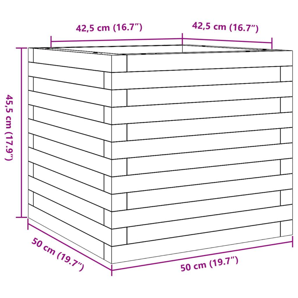 vidaXL Pflanzkübel 50x50x45,5 cm Kiefernholz Imprägniert