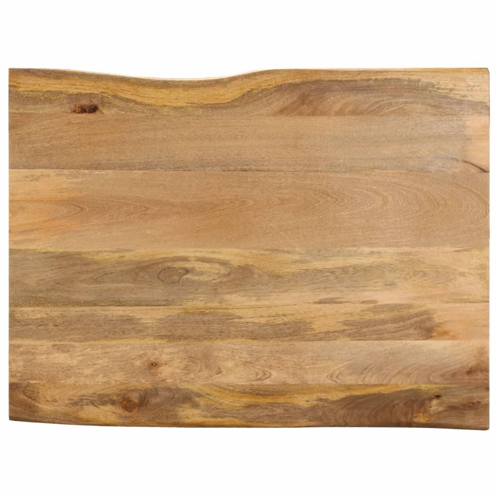 vidaXL Tischplatte mit Baumkante 90x80x3,8 cm Massivholz Mango
