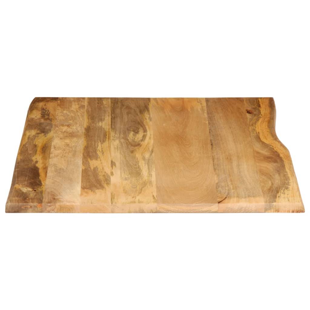 vidaXL Tischplatte mit Baumkante 90x80x3,8 cm Massivholz Mango