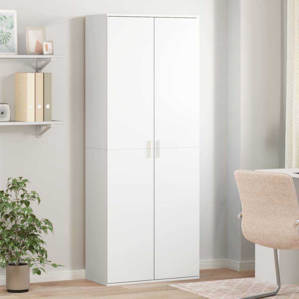 vidaXL Highboard Weiß 70x35x180 cm Holzwerkstoff