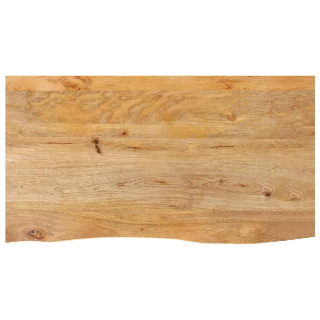 vidaXL Tischplatte mit Baumkante 110x60x3,8 cm Massivholz Mango