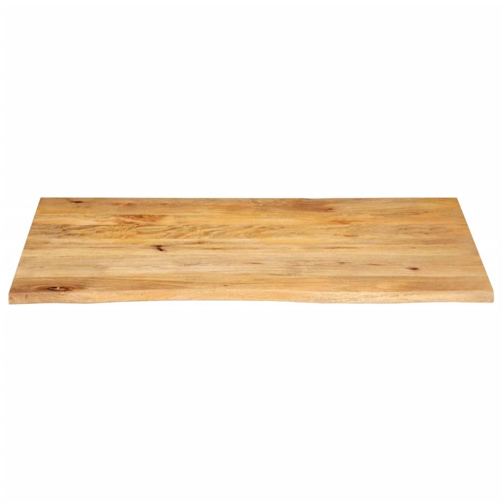 vidaXL Tischplatte mit Baumkante 110x60x3,8 cm Massivholz Mango