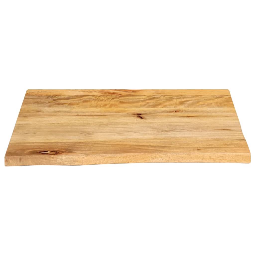 vidaXL Tischplatte mit Baumkante 40x40x3,8 cm Massivholz Mango