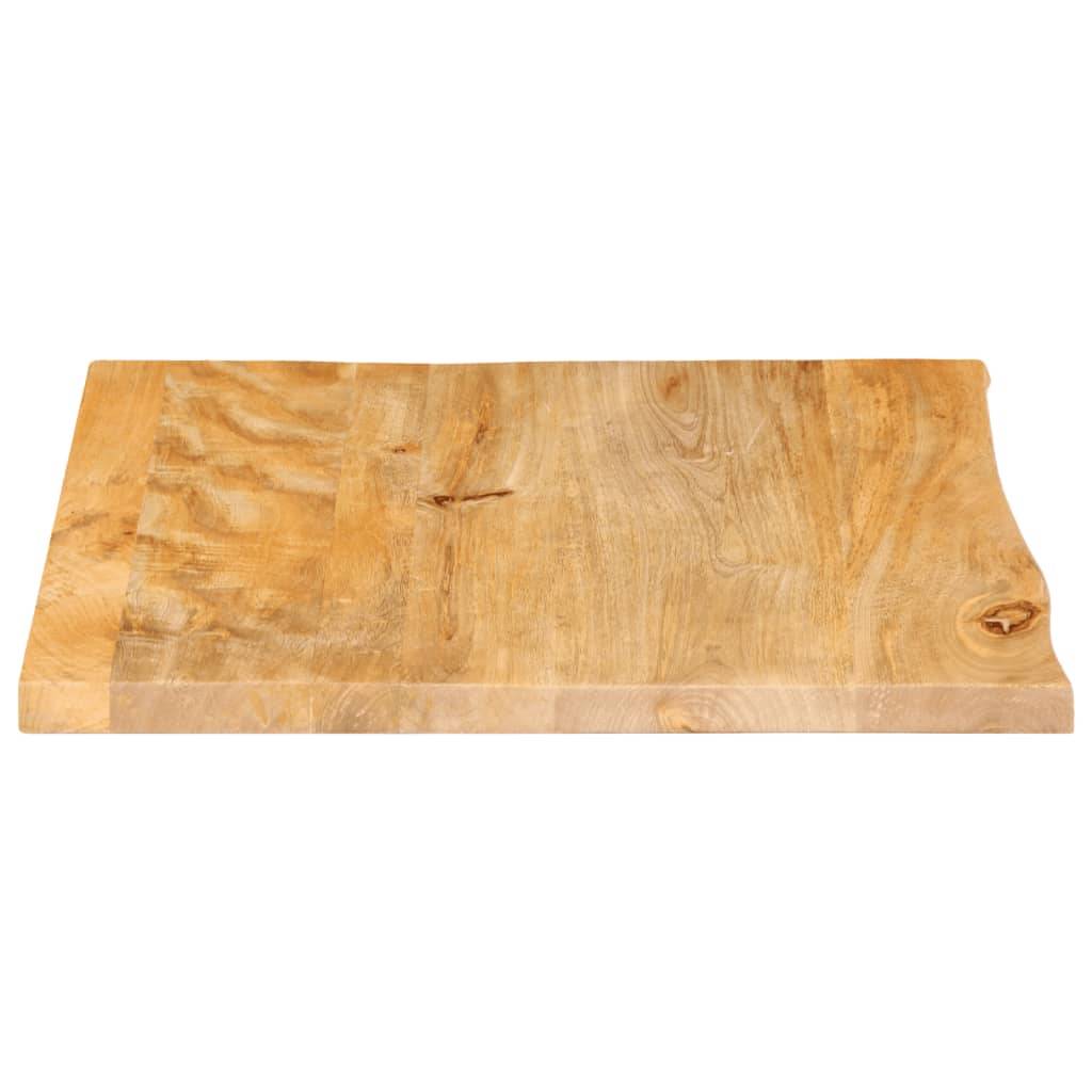 vidaXL Tischplatte mit Baumkante 40x40x3,8 cm Massivholz Mango