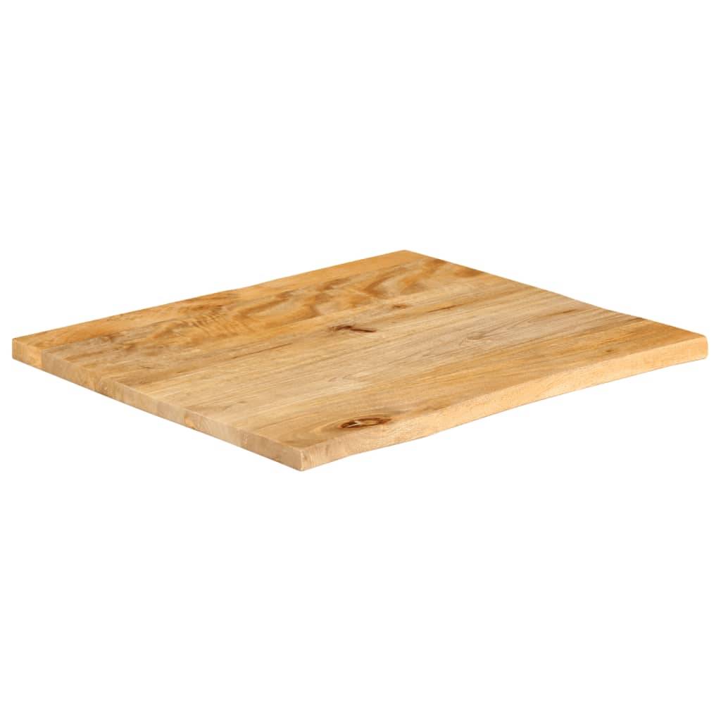 vidaXL Tischplatte mit Baumkante 60x60x2,5 cm Massivholz Mango