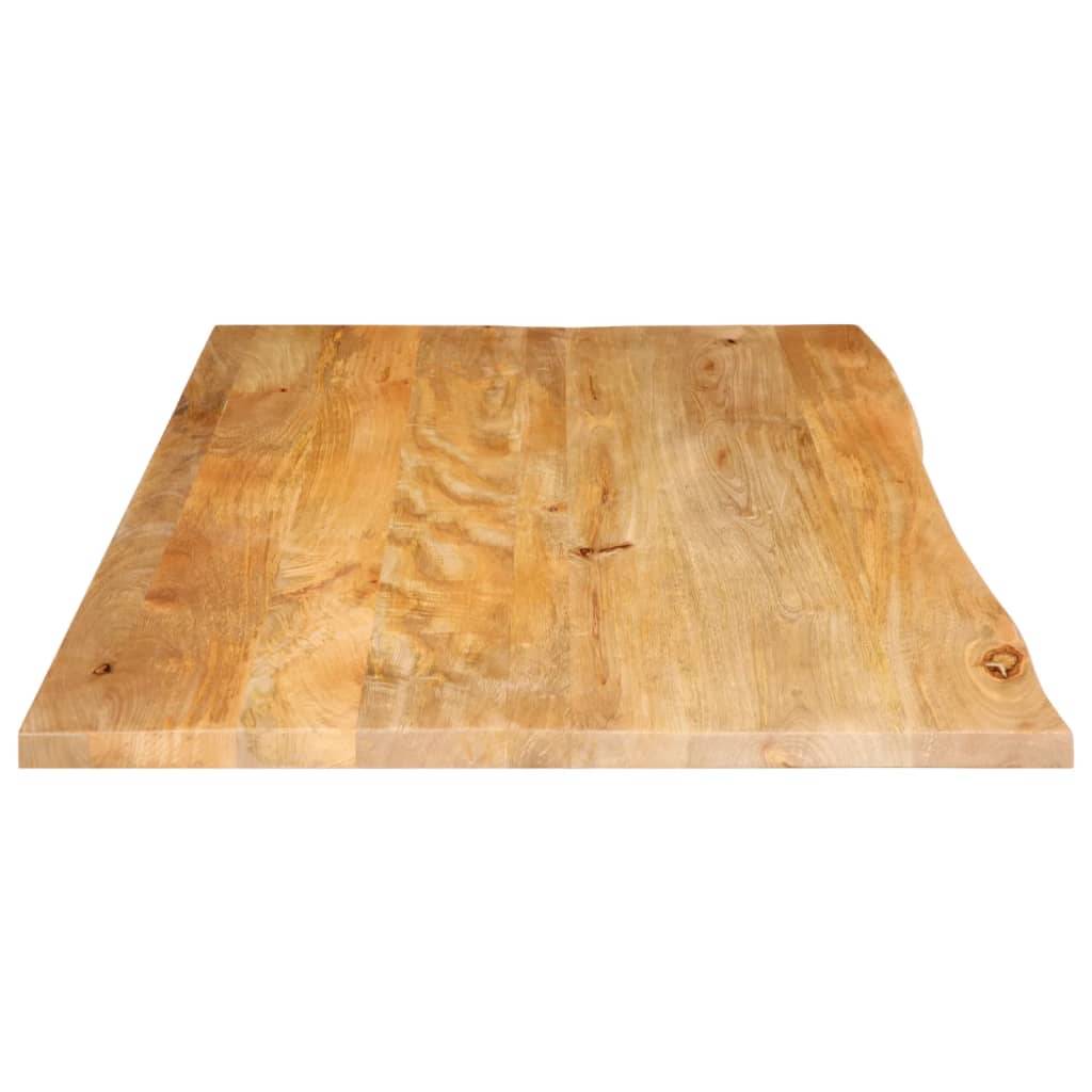 vidaXL Tischplatte mit Baumkante 120x60x3,8 cm Massivholz Mango