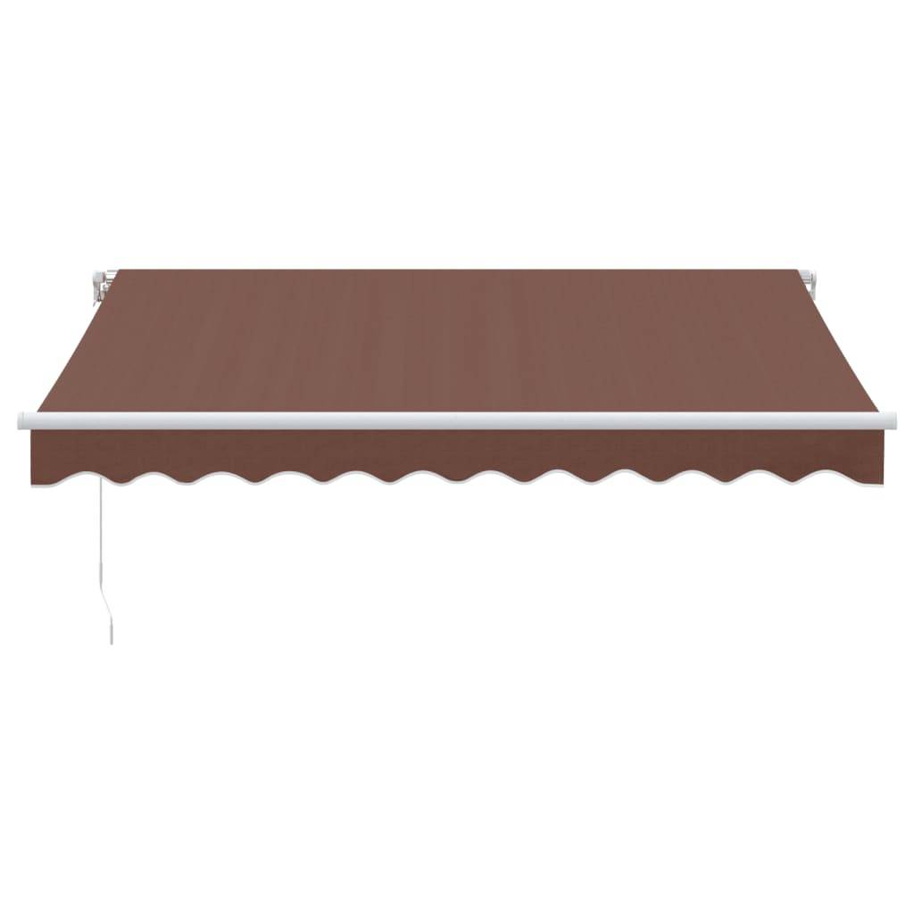 vidaXL Markise Manuell mit LED Braun 300x250 cm