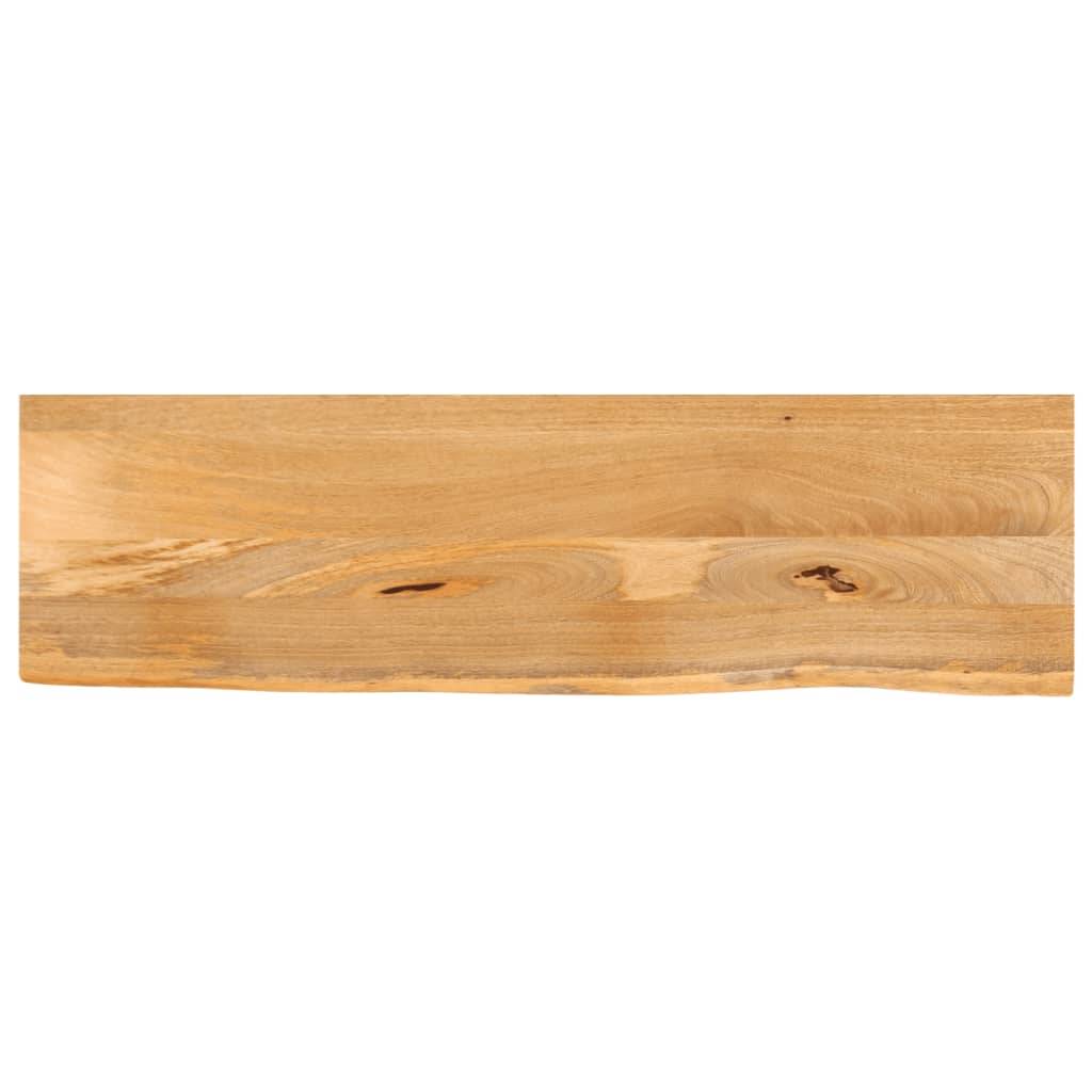 vidaXL Tischplatte mit Baumkante 120x30x2,5 cm Massivholz Mango