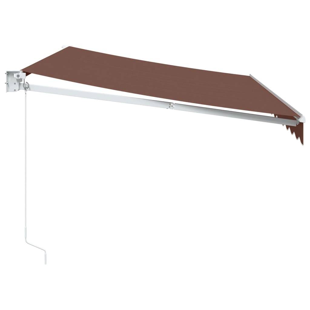 vidaXL Markise Manuell Braun 350x250 cm