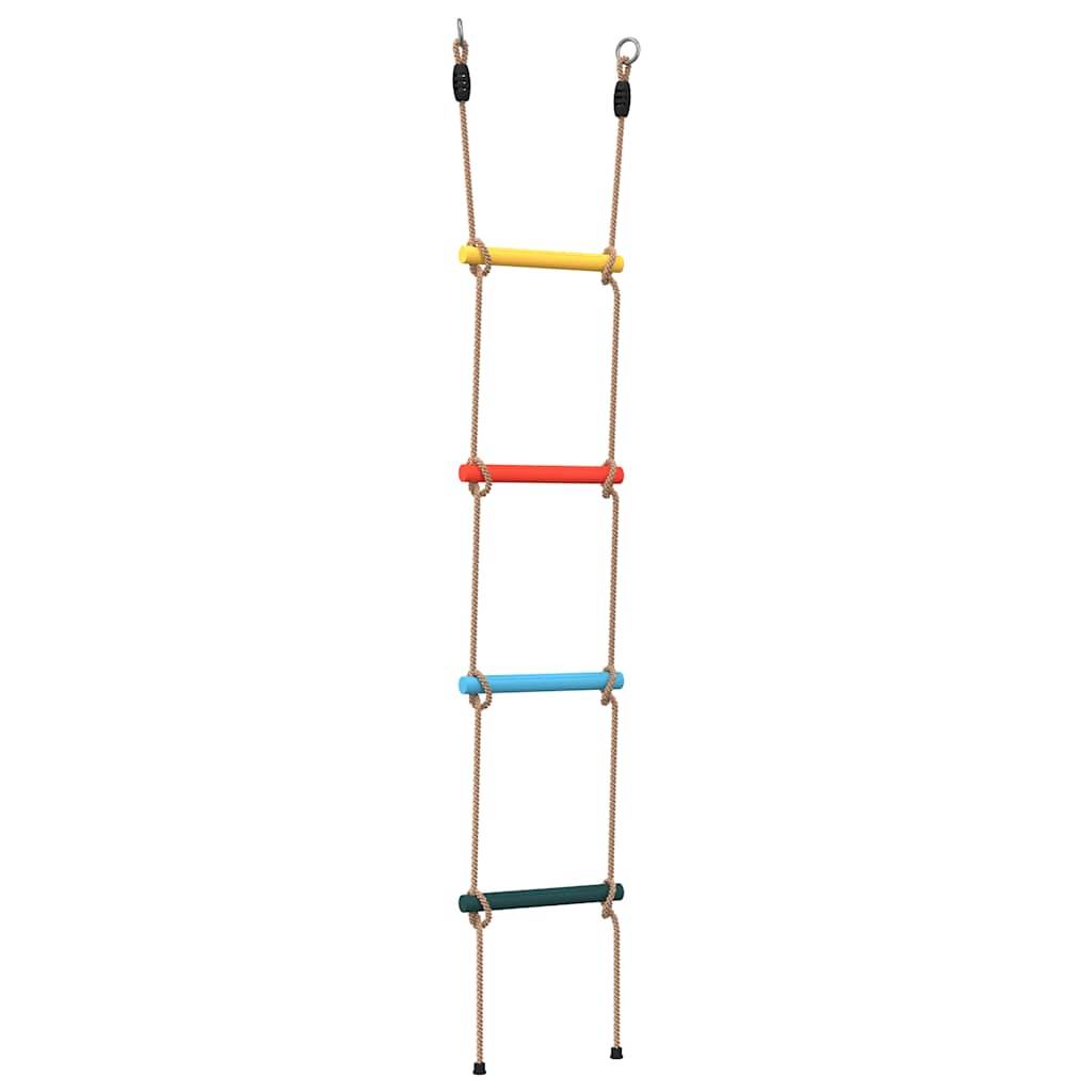 vidaXL Strickleiter für Kinder mit 4 Sprossen Mehrfarbig