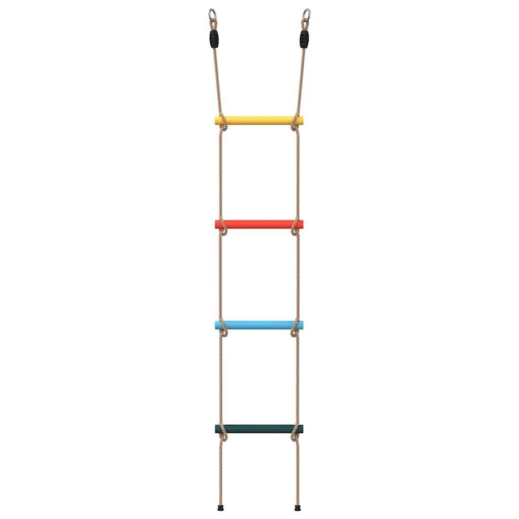 vidaXL Strickleiter für Kinder mit 4 Sprossen Mehrfarbig