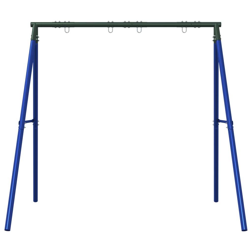 vidaXL Schaukelgestell mit 4 Haken Blau Stahl