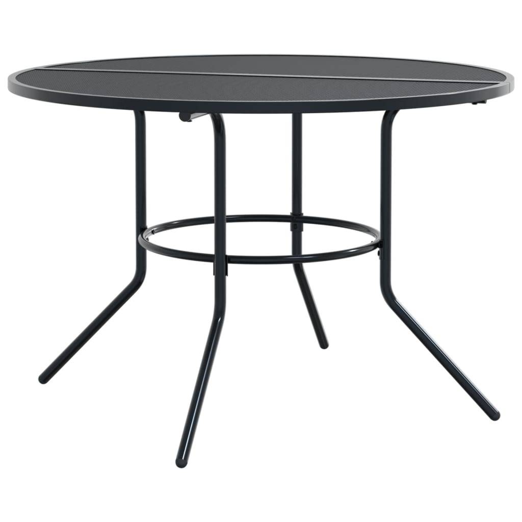 vidaXL Gartenstuhl-Set 5-tlg. Stapelbar Pulverbeschichteter Stahl