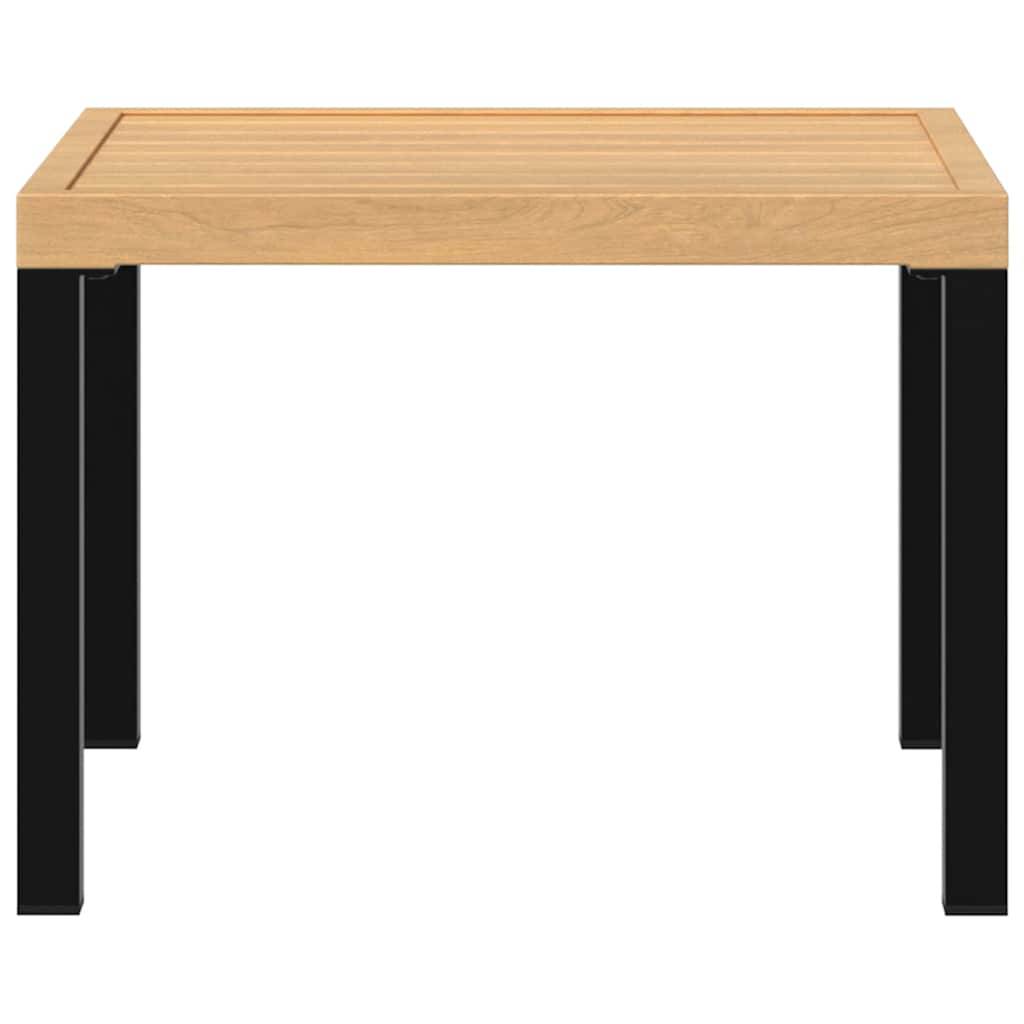 vidaXL Garten-Couchtisch 55x55x39,5 cm Pulverbeschichteter Stahl