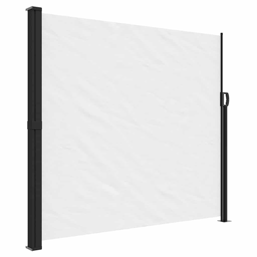 vidaXL Seitenmarkise Ausziehbar Weiß 180x500 cm