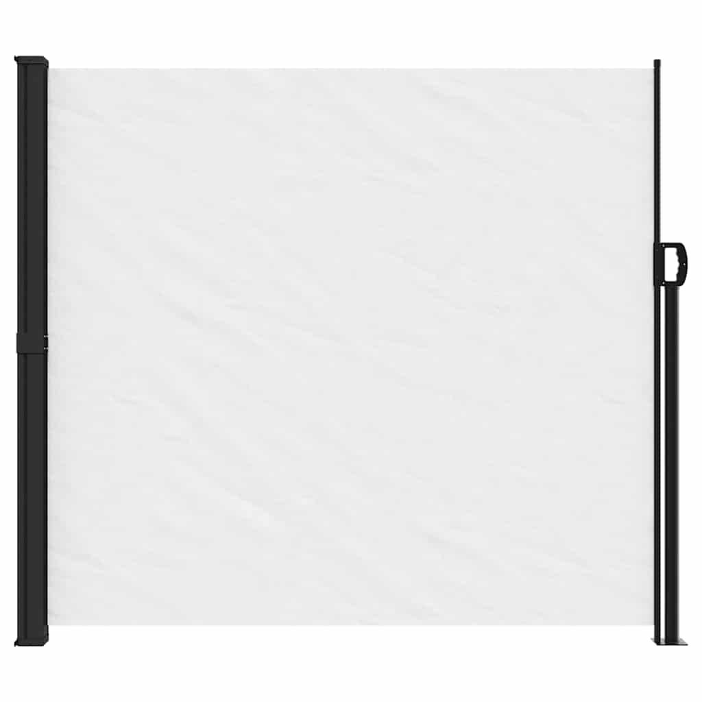 vidaXL Seitenmarkise Ausziehbar Weiß 180x500 cm