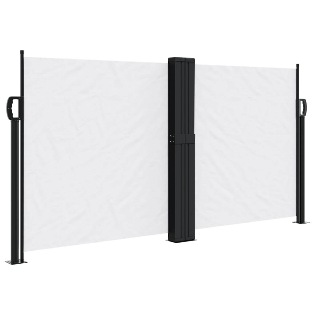 vidaXL Seitenmarkise Ausziehbar Weiß 120x1200 cm