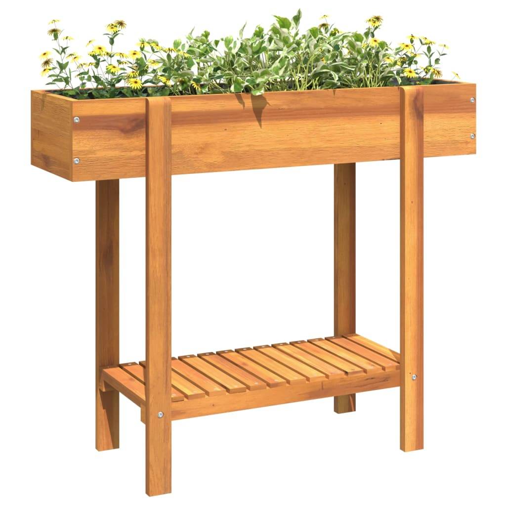 vidaXL Hochbeet 90x30x75 cm Massivholz Akazie
