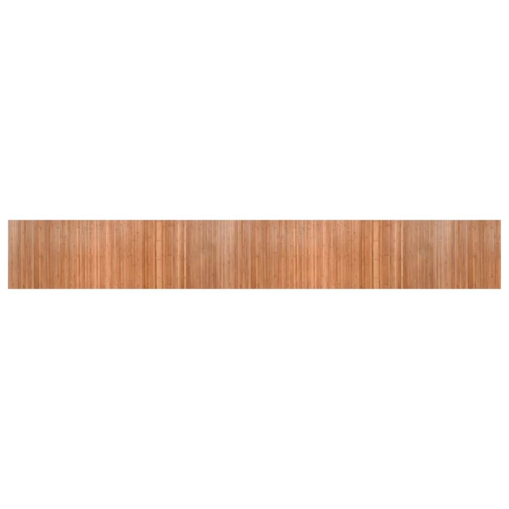 vidaXL Teppich Rechteckig Natur 70x500 cm Bambus