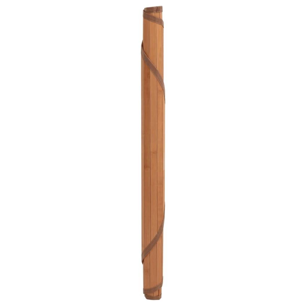 vidaXL Teppich Rund Braun 60 cm Bambus