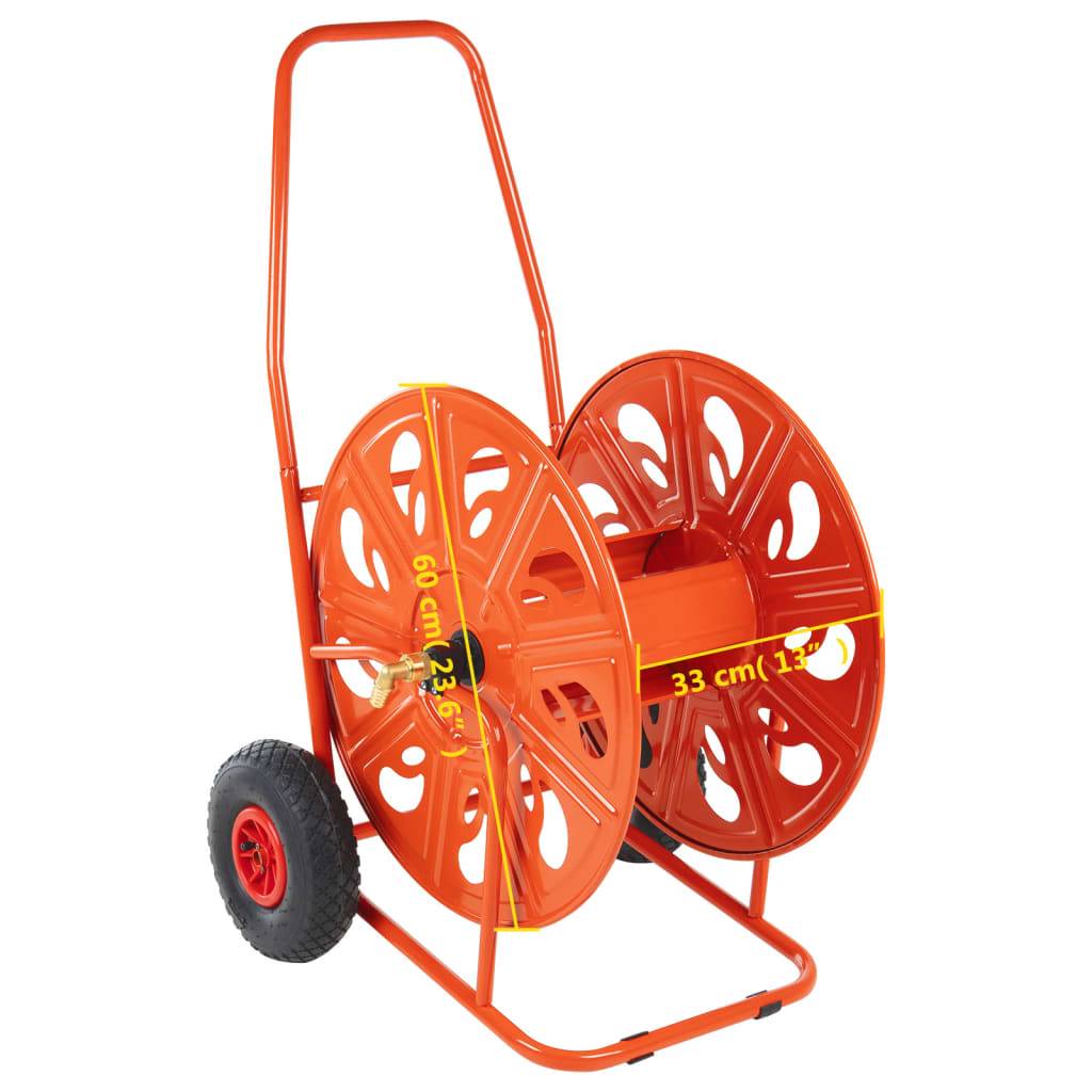vidaXL Schlauchwagen für 140 m 3/4" Schlauch Stahl