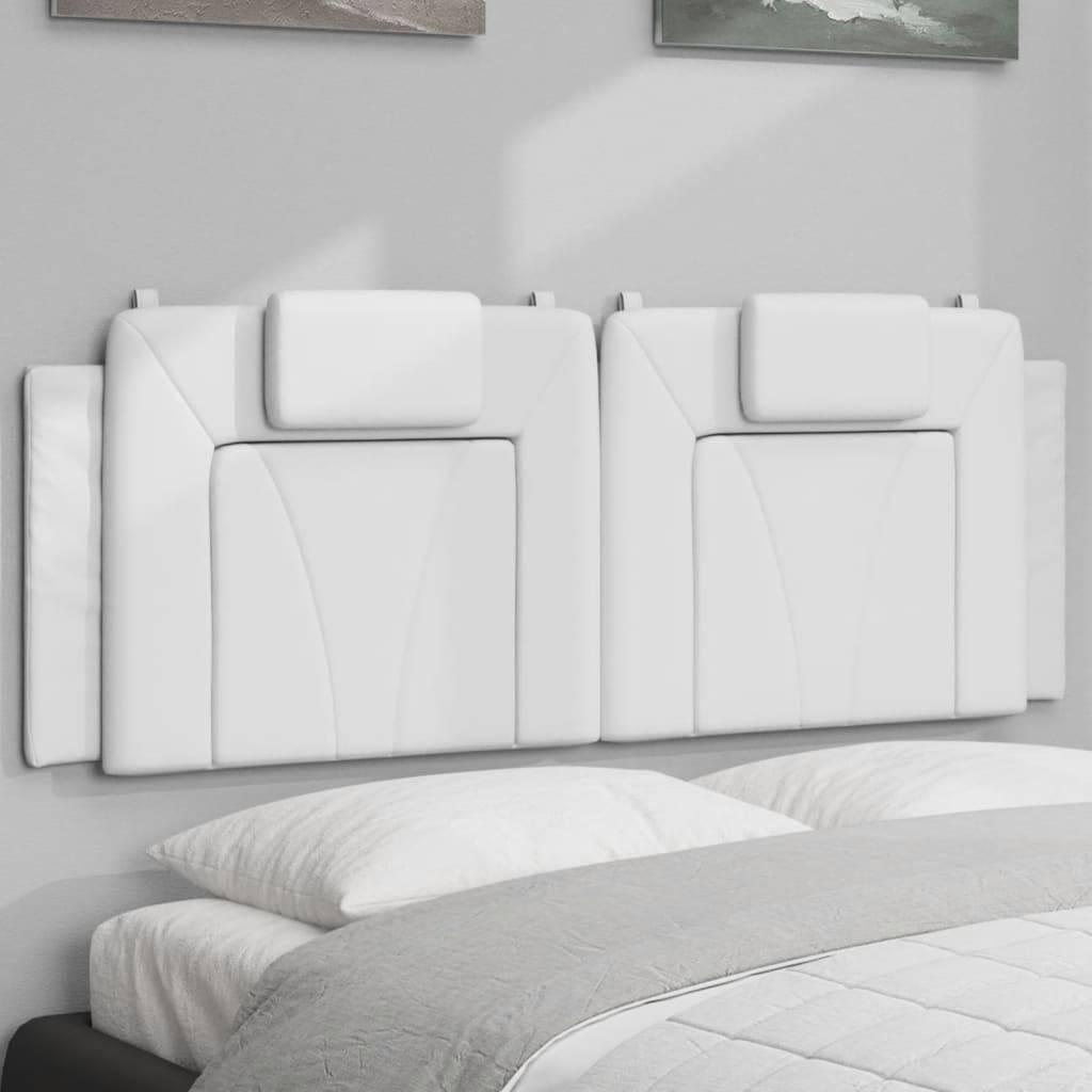 vidaXL Kopfteil-Kissen "Viana" Weiß 140 cm Kunstleder