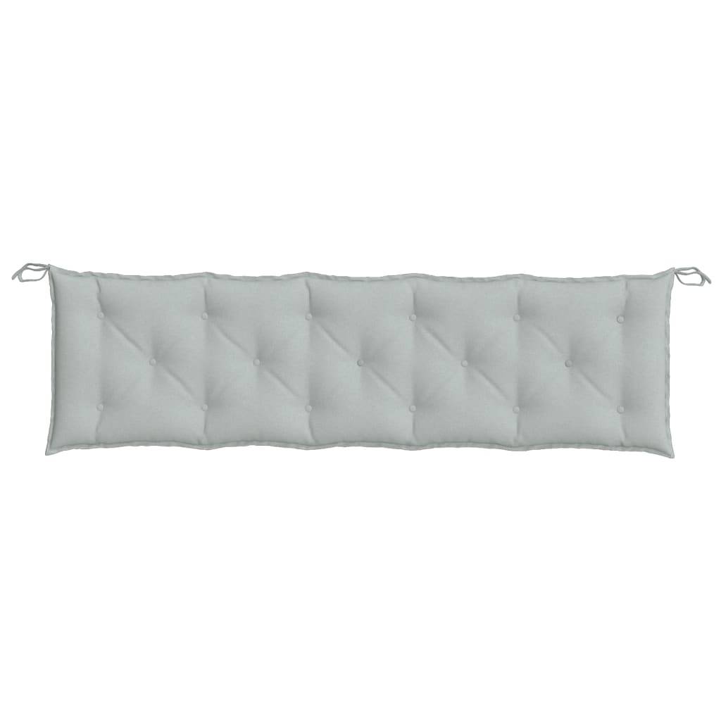 vidaXL Gartenbank-Auflage Melange Hellgrau 180x50x7 cm Stoff