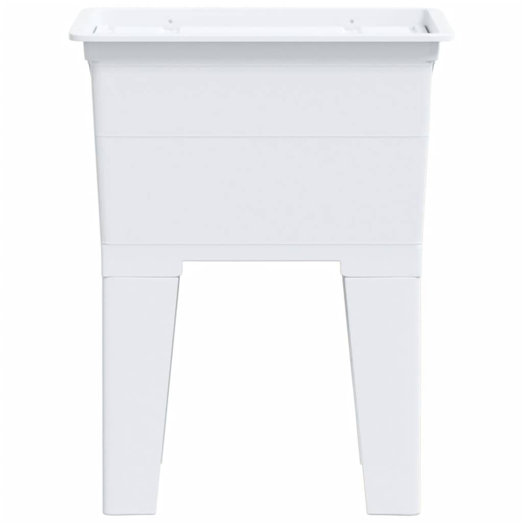 vidaXL Wäschekanne Weiß 59x41x75 cm Harz