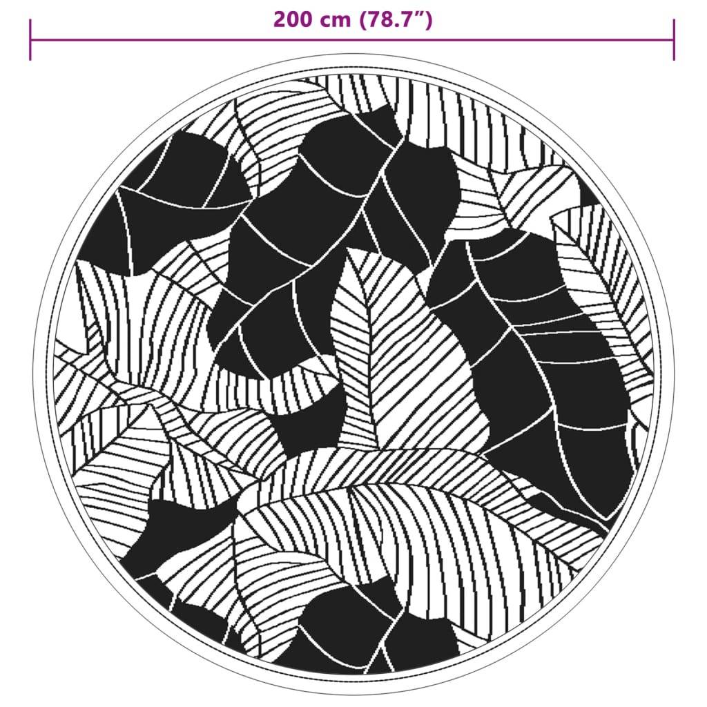 vidaXL Outdoor-Teppich ARAKIL Grün Ø200 cm PP