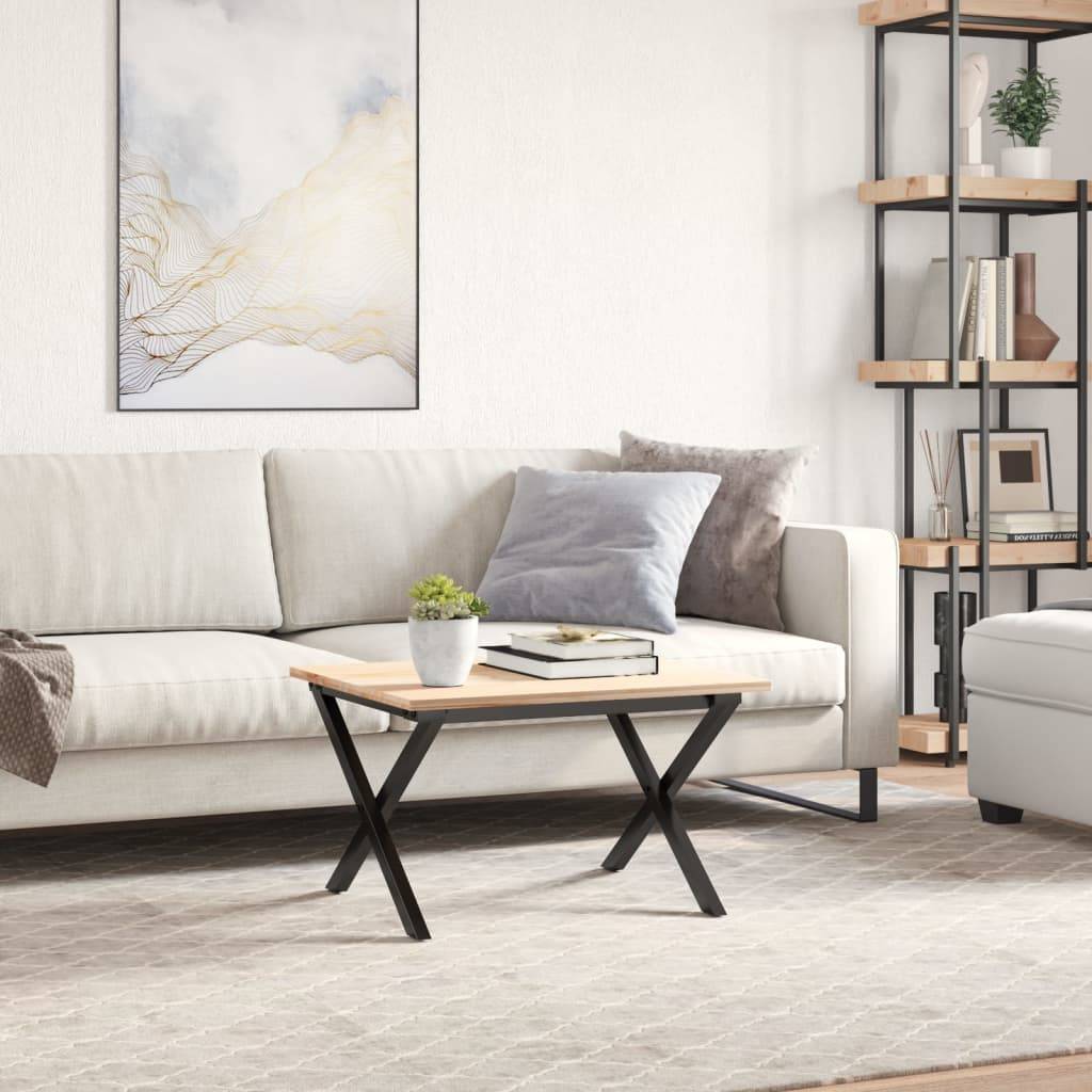 vidaXL Couchtisch-Gestell in X-Form 60x40x38 cm Stahl