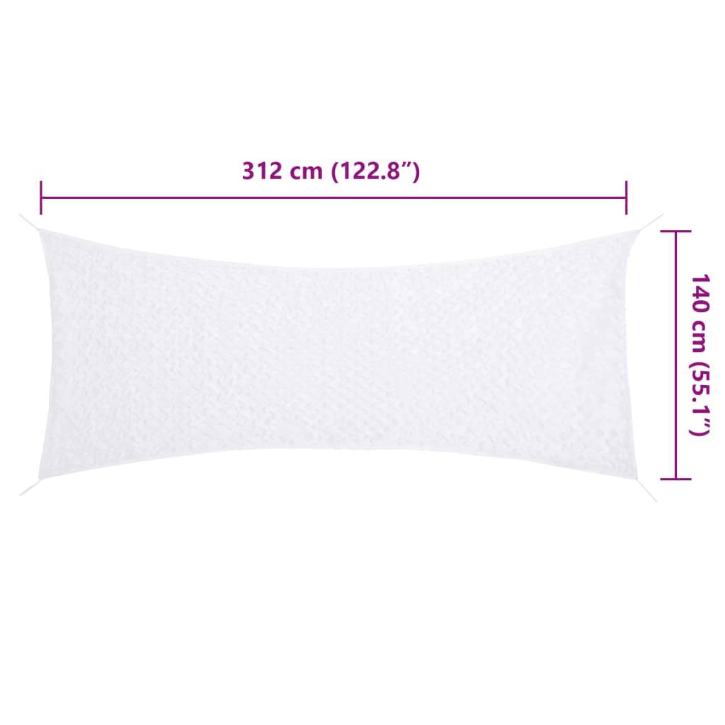 vidaXL Tarnnetz mit Aufbewahrungstasche 312x140 cm Weiß