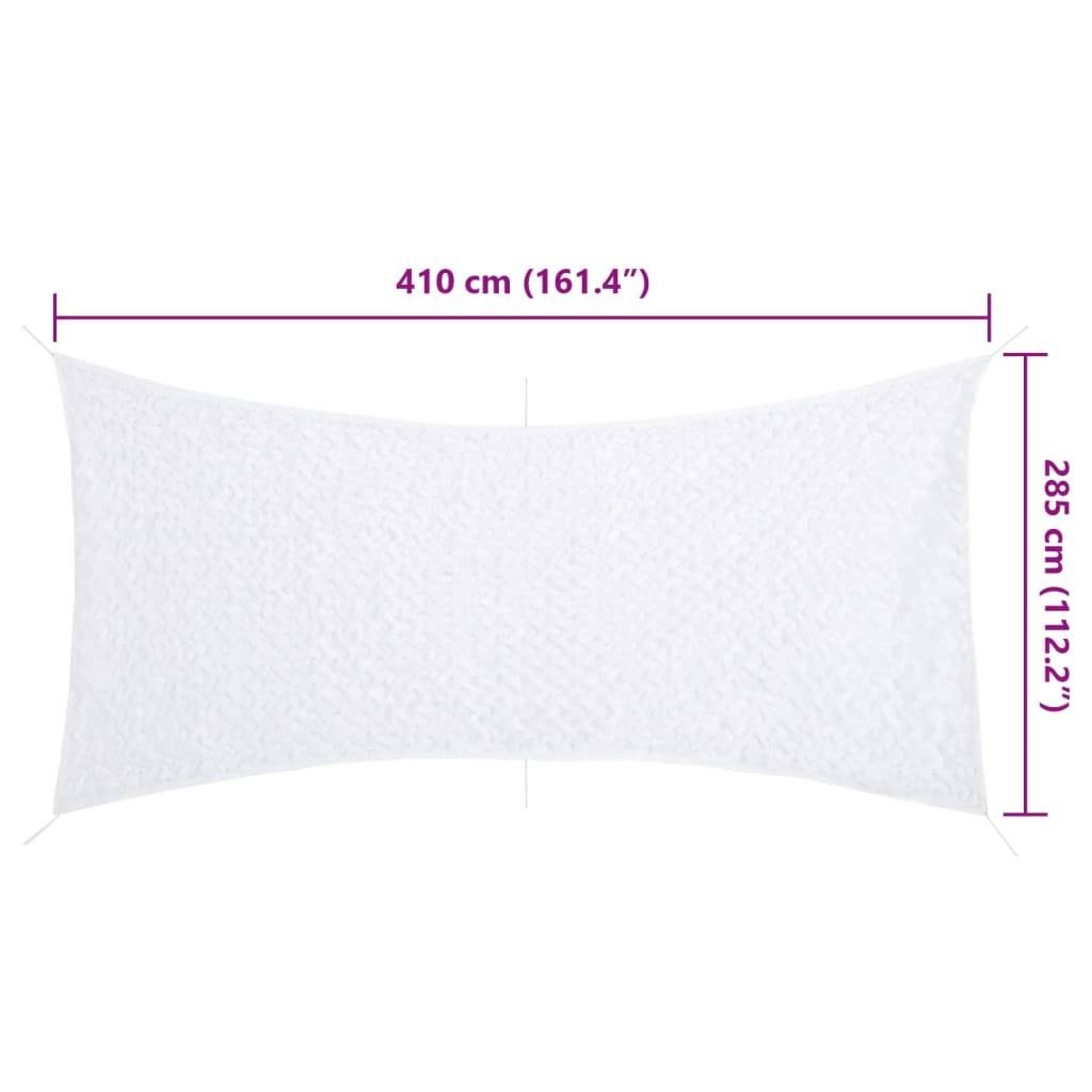 vidaXL Tarnnetz mit Aufbewahrungstasche 410x285 cm Weiß