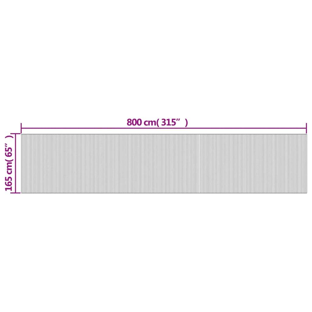 vidaXL Paravent Weiß 165x800 cm Bambus
