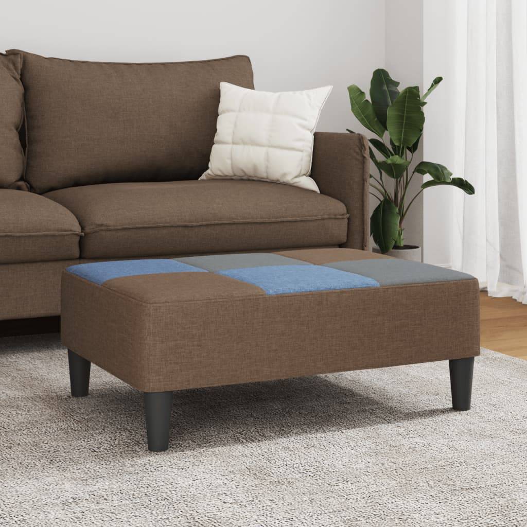 vidaXL Fußhocker Patchwork 77x55x31 cm Stoff