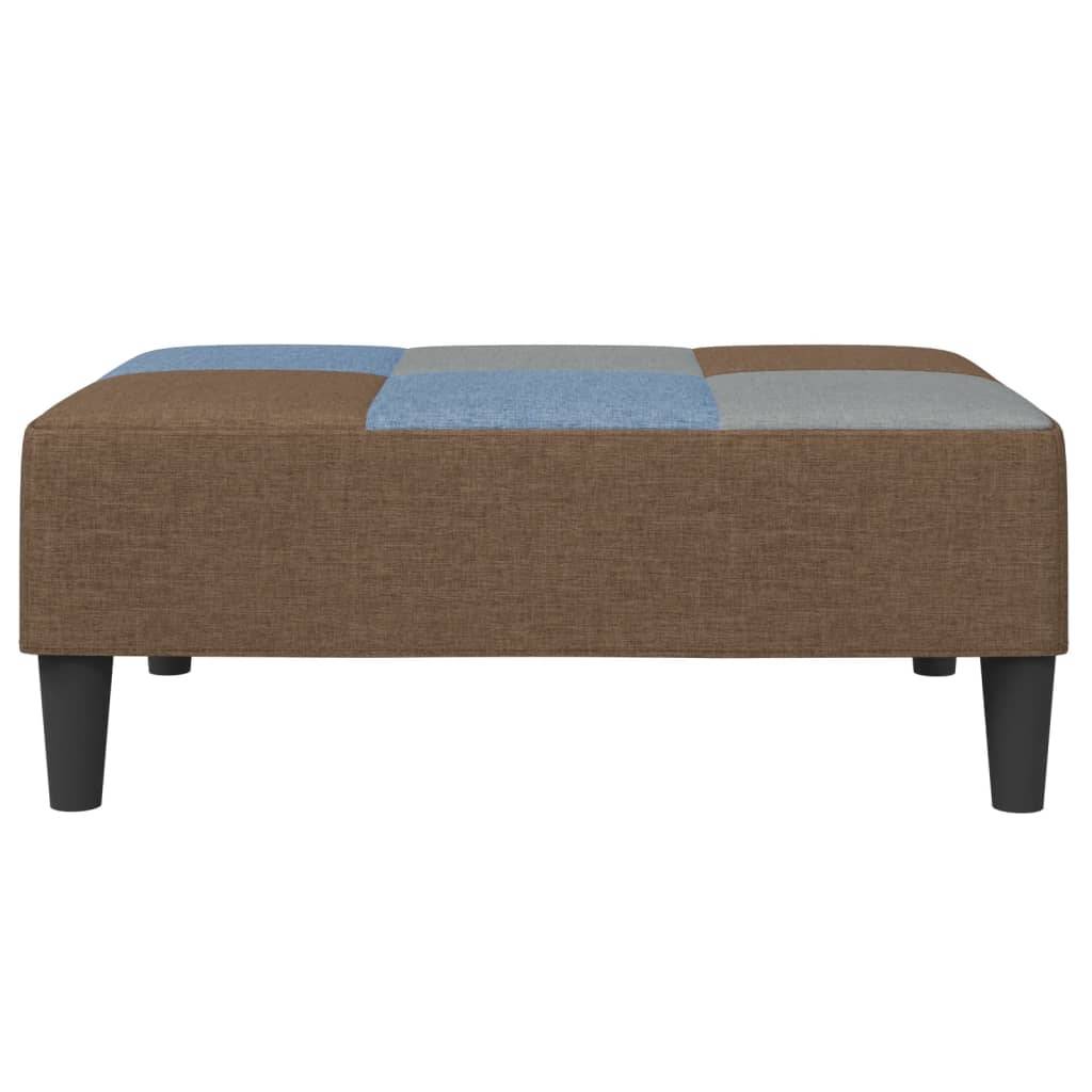 vidaXL Fußhocker Patchwork 77x55x31 cm Stoff