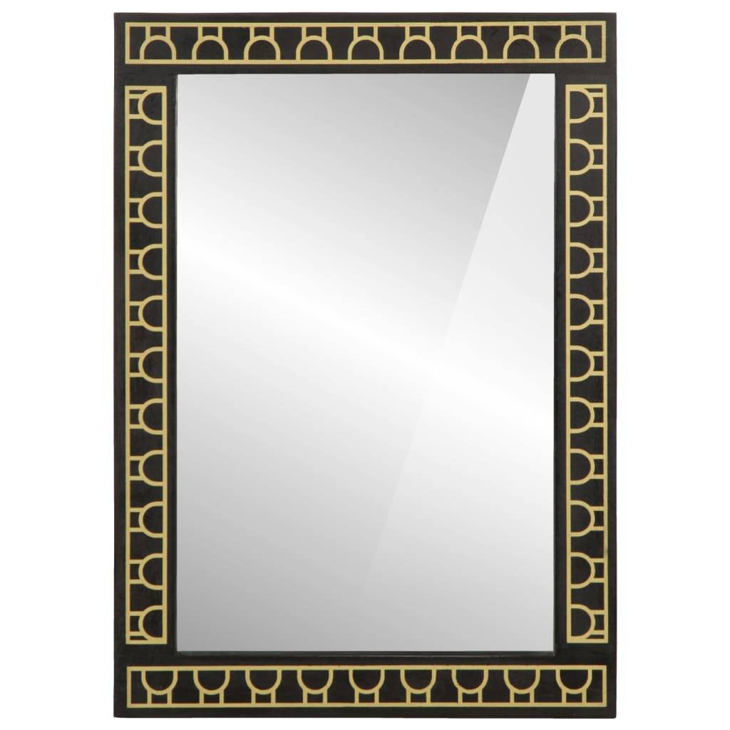 vidaXL Badspiegel 50x70x2,5 cm Massivholz Mango und Glas