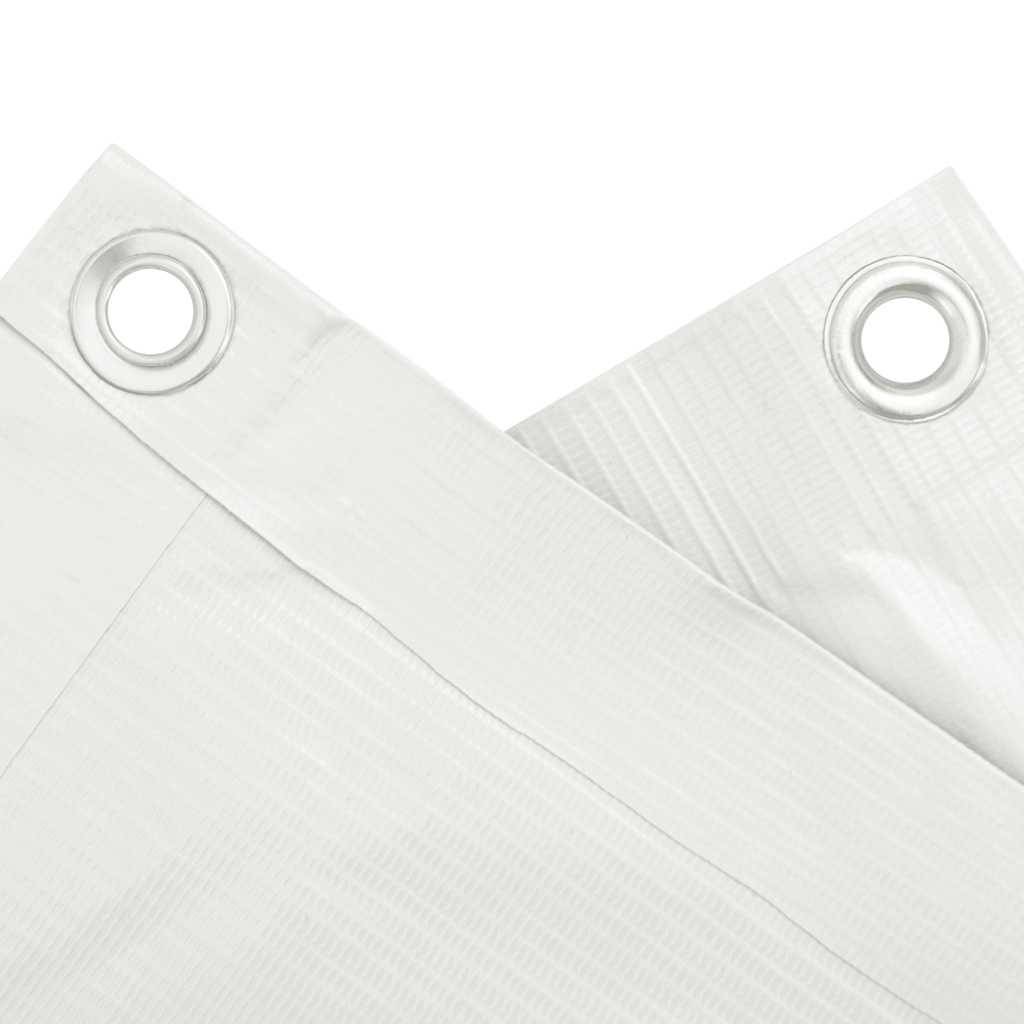 vidaXL Balkon-Sichtschutz Weiß 300x120 cm PVC