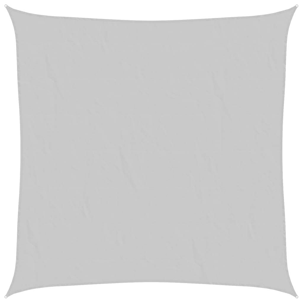 vidaXL Sonnensegel Hellgrau 7x7 m 100% Polyester Oxford