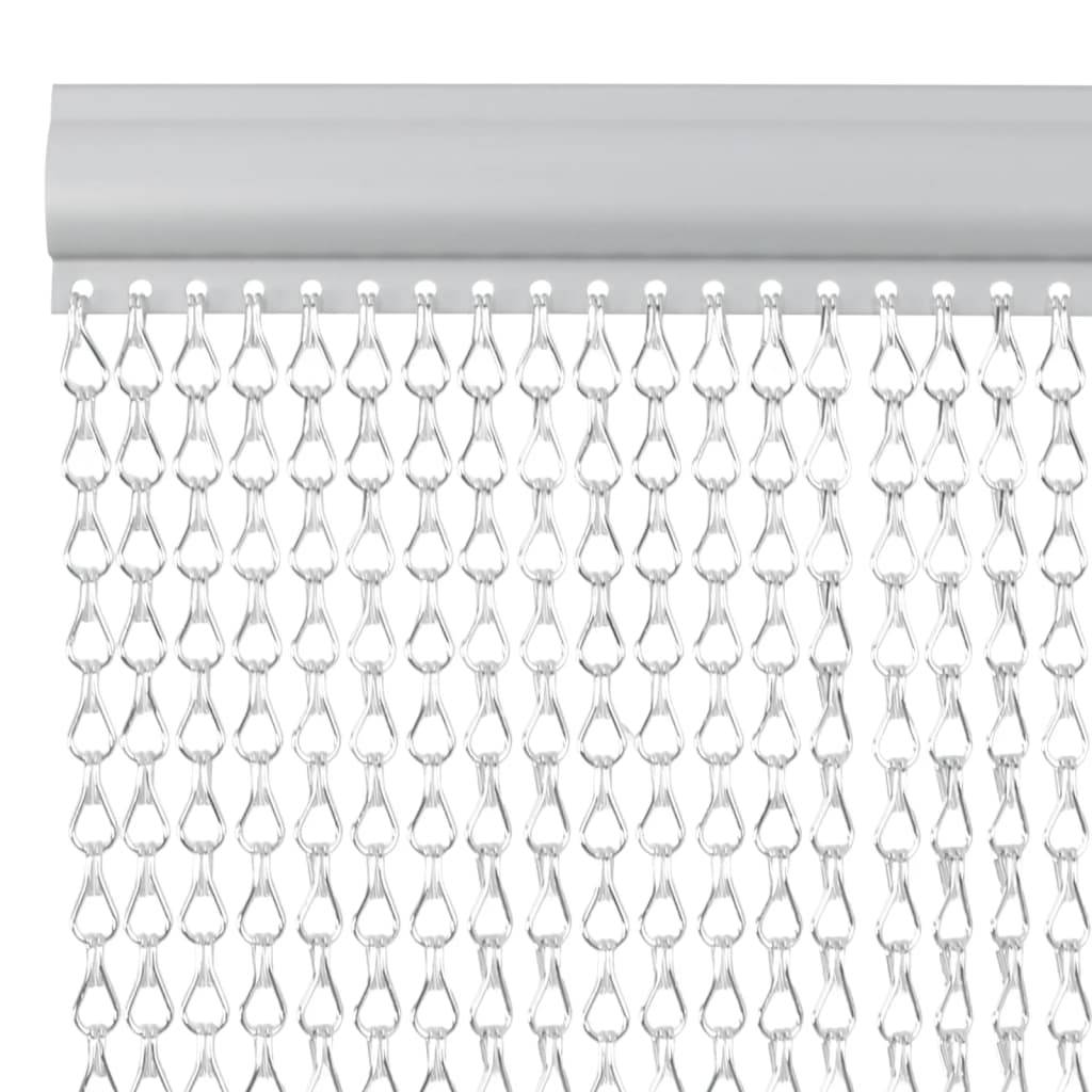 vidaXL Türvorhang aus Ketten 56x202 cm Aluminium
