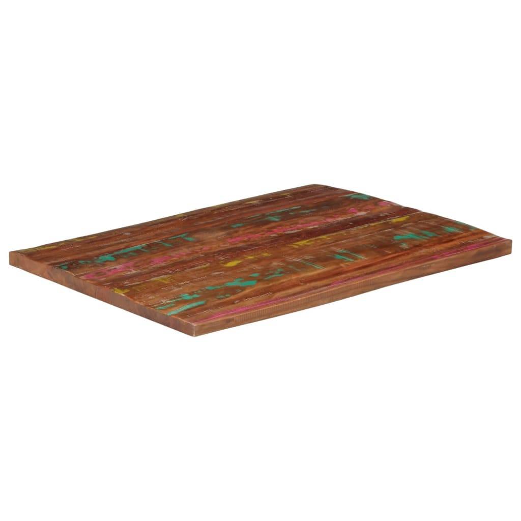 vidaXL Tischplatte 90x80x2,5 cm Rechteckig Altholz Massiv