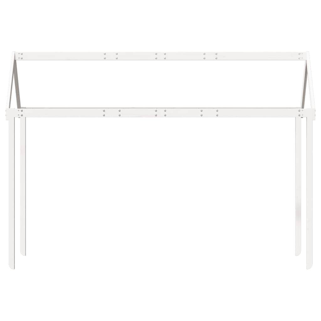 vidaXL Dach für Kinderbett Weiß 207x95,5x159 cm Massivholz Kiefer