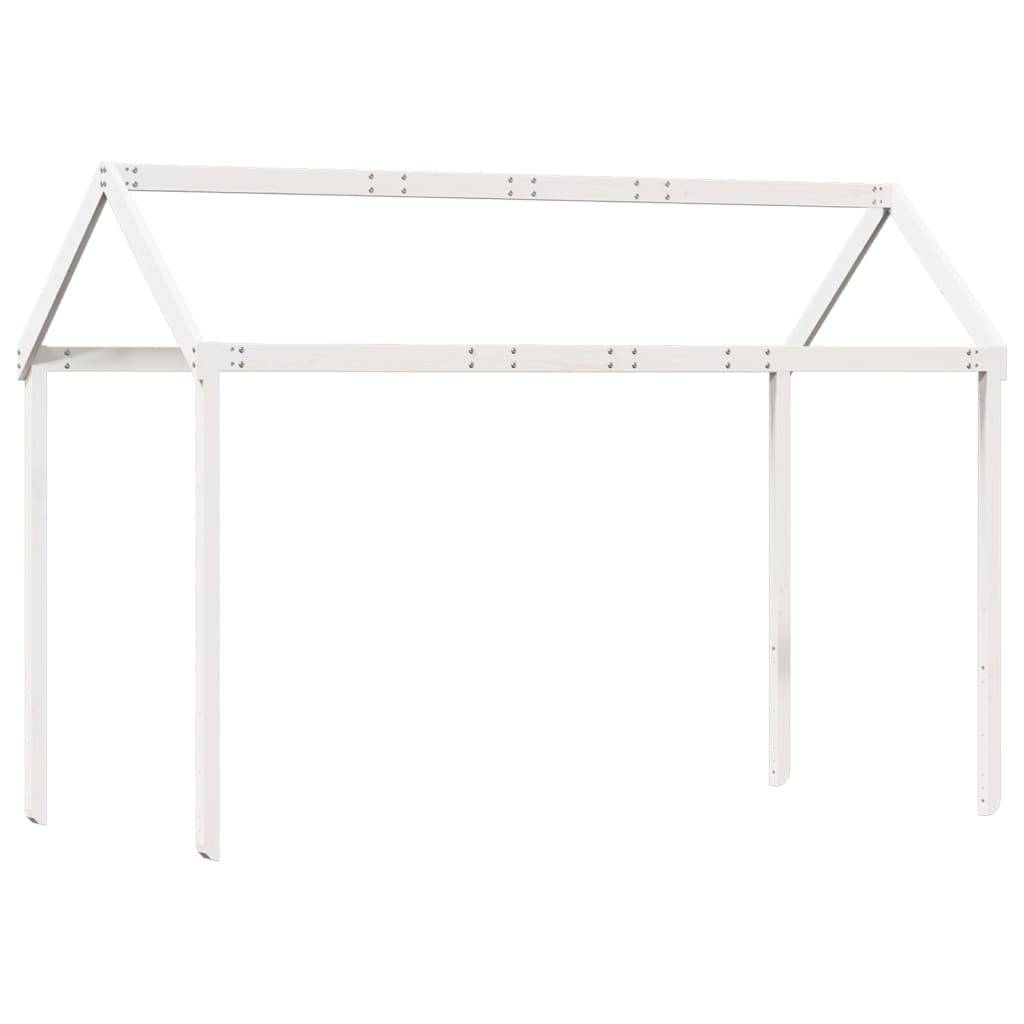 vidaXL Dach für Kinderbett Weiß 207x95,5x159 cm Massivholz Kiefer