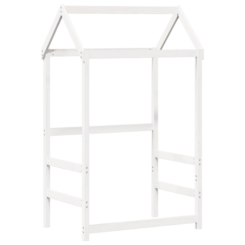 vidaXL Dach für Kinderbett Weiß 118x70x176,5 cm Massivholz Kiefer