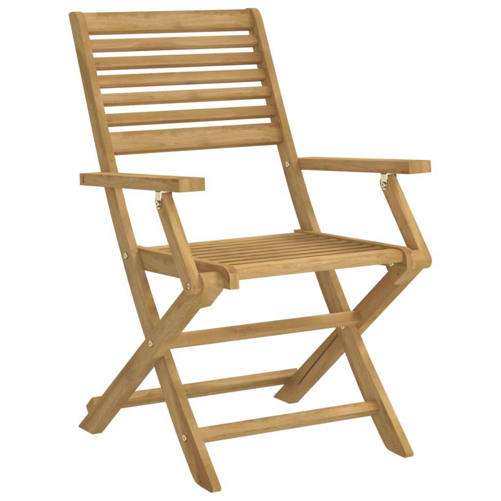 vidaXL Gartenstühle 4 Stk. Klappbar 54,5x61,5x86,5cm Massivholz Akazie