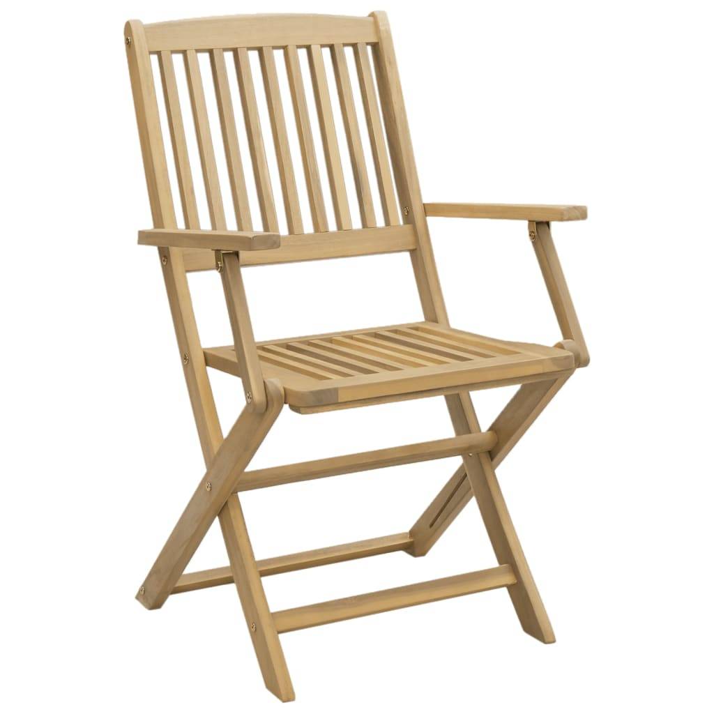 vidaXL Gartenstühle 6 Stk. Klappbar 54,5x58x90 cm Massivholz Akazie