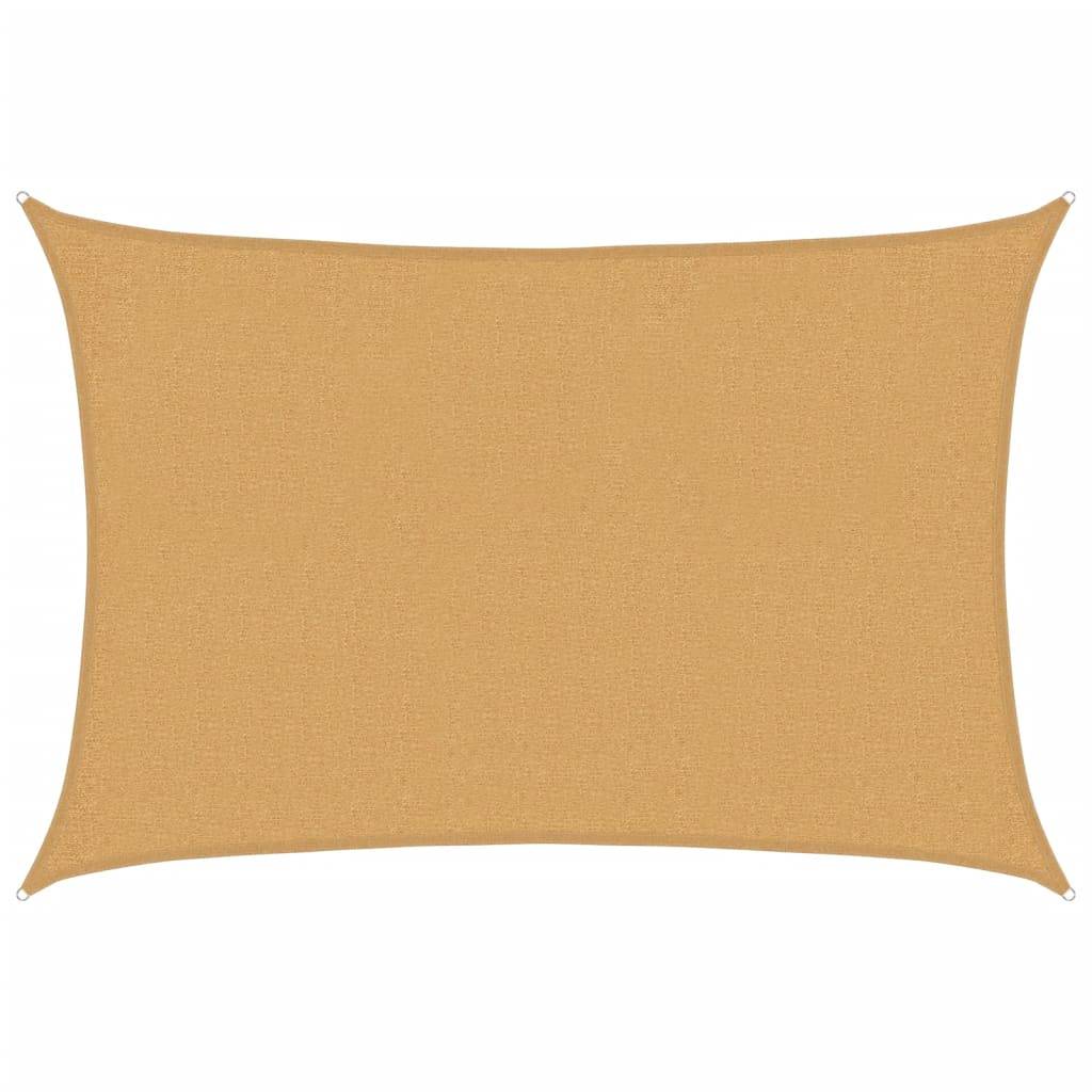 vidaXL Sonnensegel 160 g/m² Rechteckig Sandfarben 2x2,5 m HDPE
