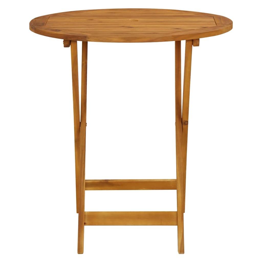 vidaXL 3-tlg. Bistro-Set Anthrazit Stoff und Massivholz