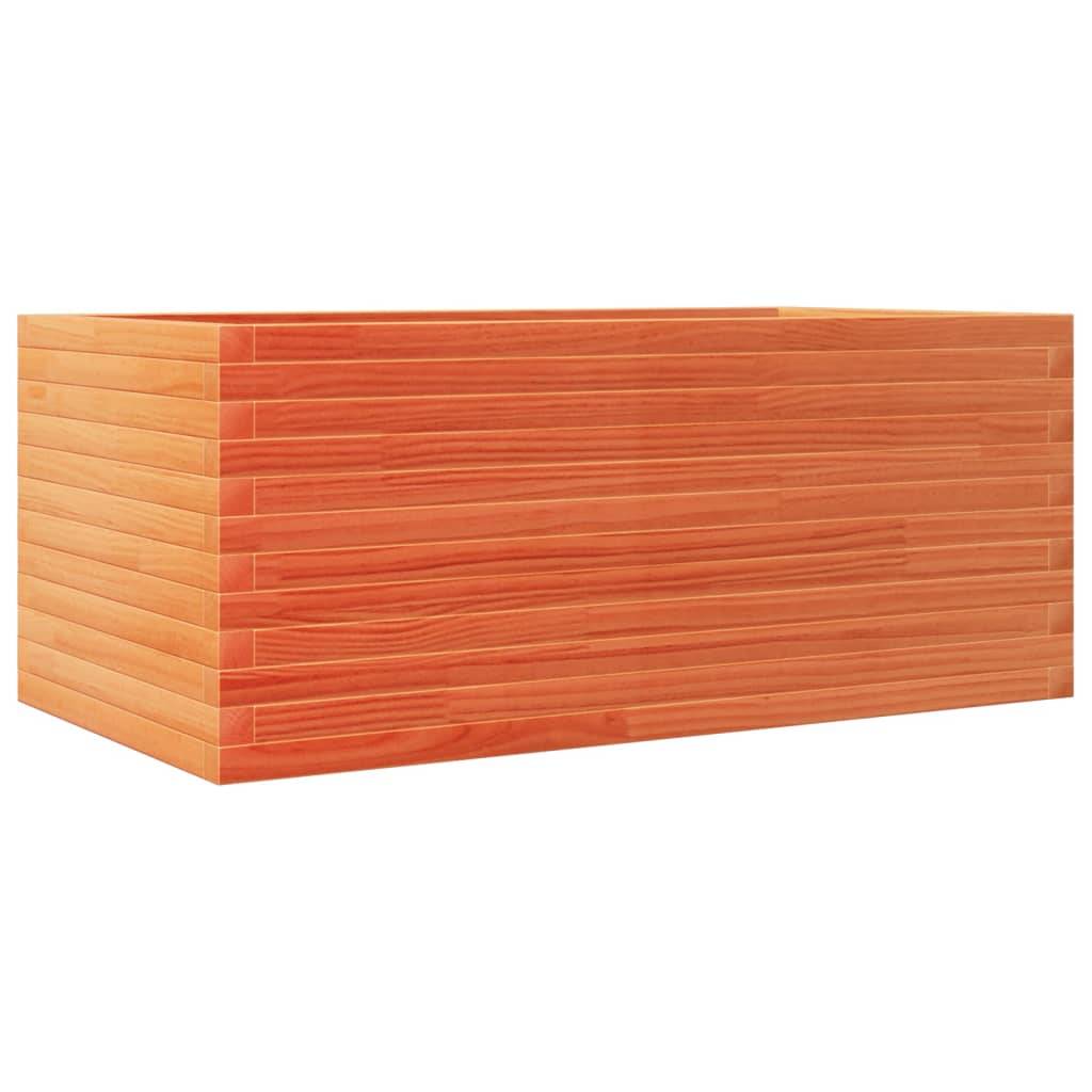 vidaXL Pflanzkübel Wachsbraun 110x60x45,5 cm Massivholz Kiefer