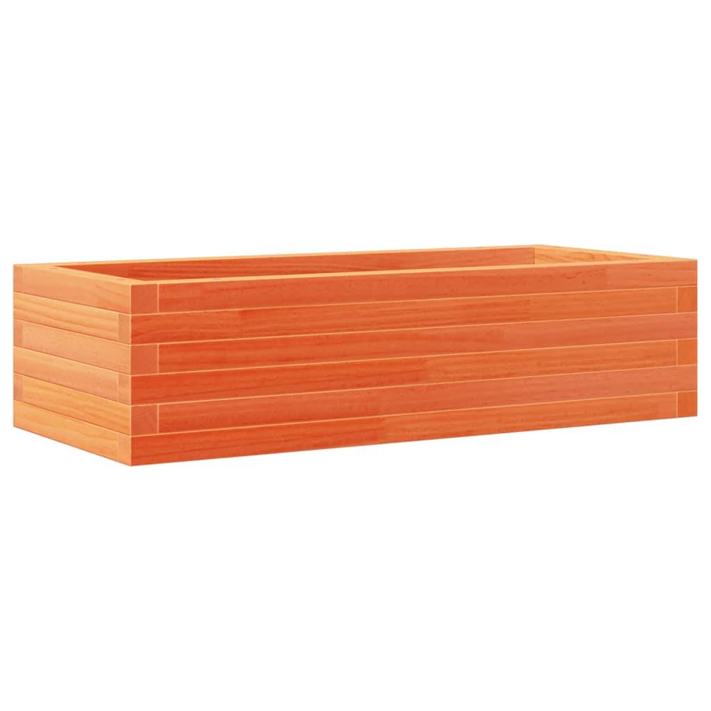 vidaXL Pflanzkübel Wachsbraun 90x40x23 cm Massivholz Kiefer