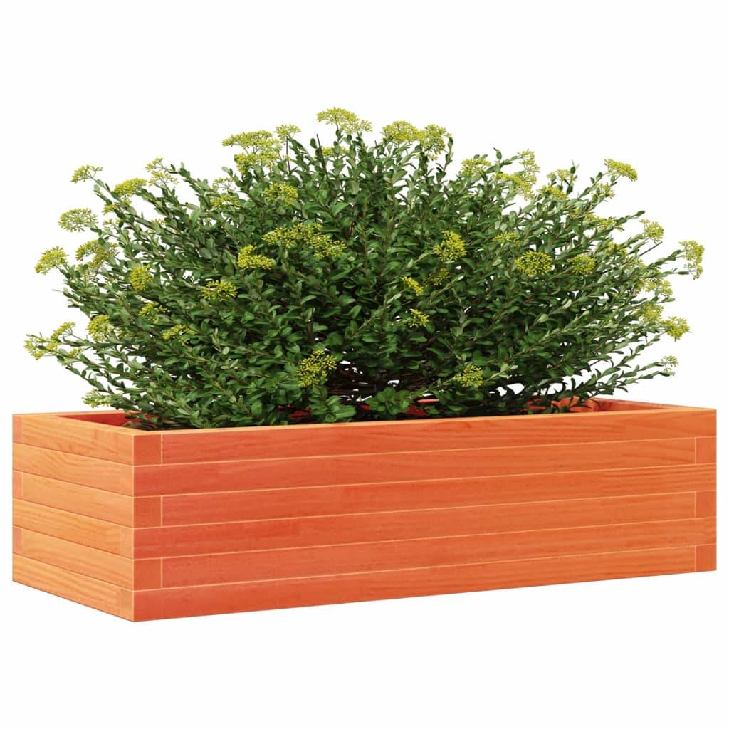 vidaXL Pflanzkübel Wachsbraun 90x40x23 cm Massivholz Kiefer